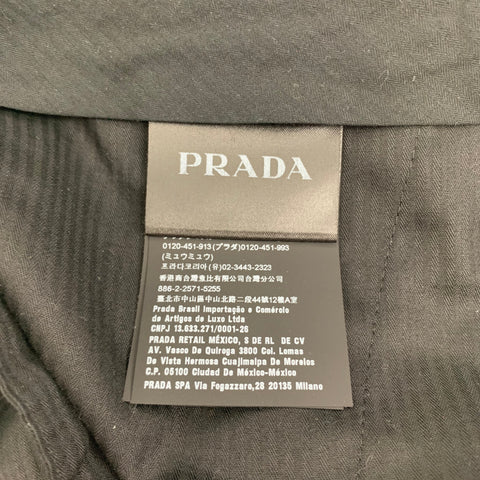 PRADA Size 40 Forest Green Wool Mohair Notch Lapel Suit