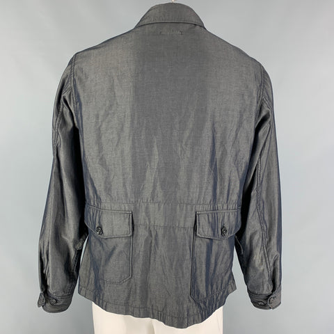 ENGINEERED GARMENTS Size XL Slate Cotton Side Tabs Jacket