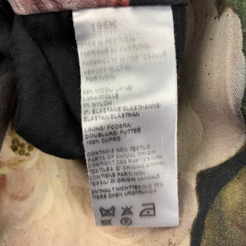 PAUL SMITH Size 32 Multi-Color Floral Wool Blend Flat Front Dress Pants