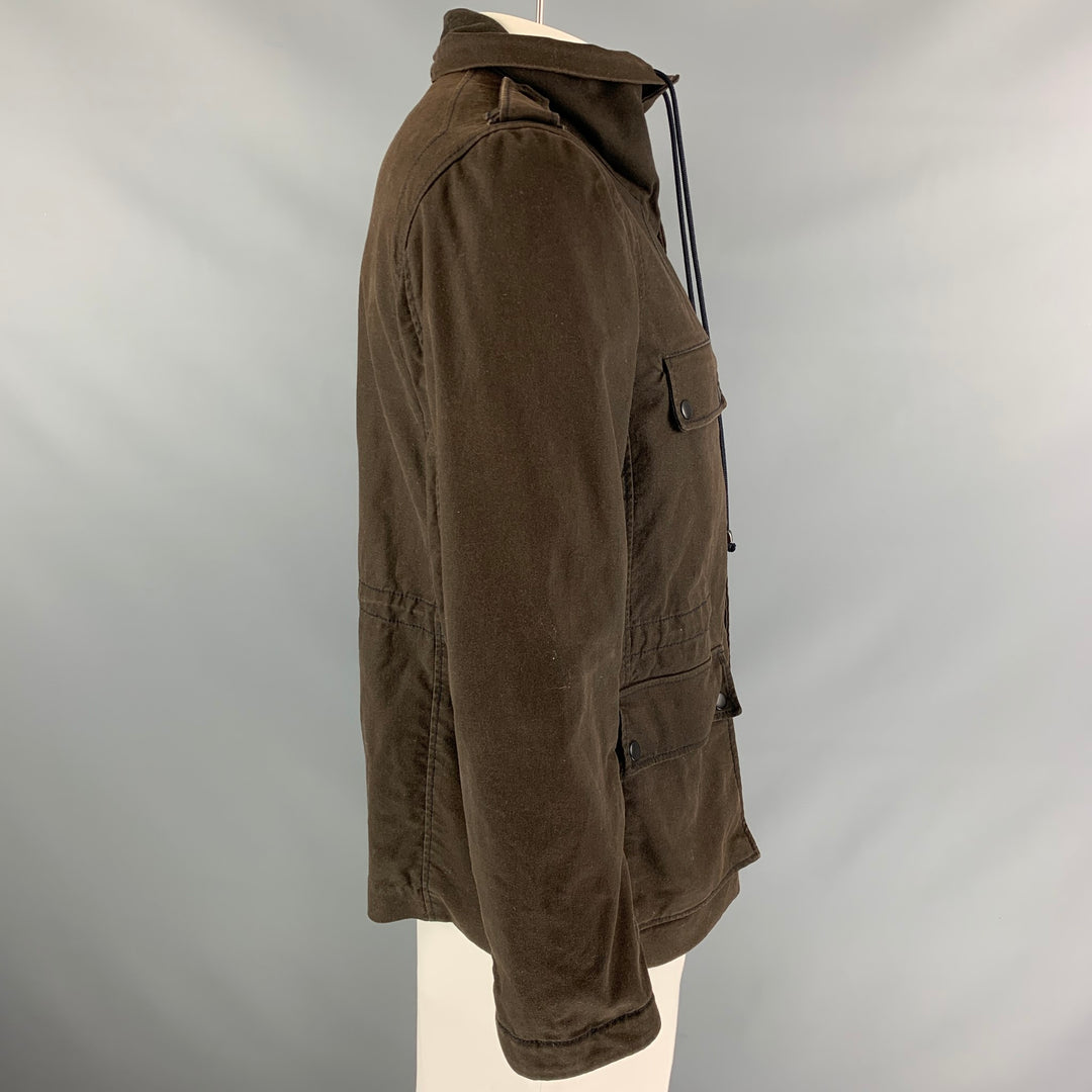3.1 PHILLIP LIM Size L Brown Cotton Utility Coat