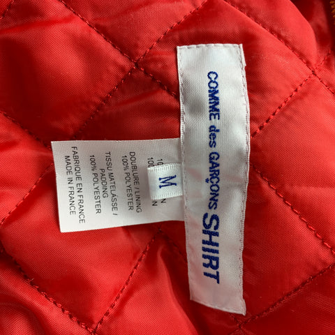 COMME des GARCONS SHIRT Size M Orange Corduroy Cotton Jacket