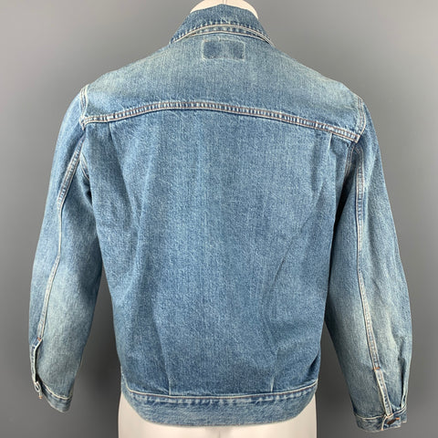LEVI'S Archives Replica Size 38 Blue Wash Denim Trucker Jacket