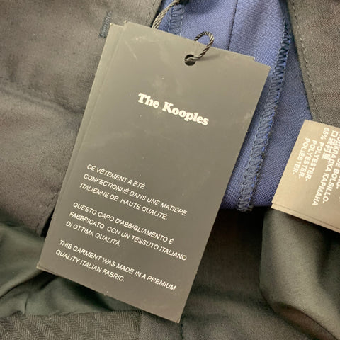 THE KOOPLES Size 32 Blue Wool Zip Fly Dress Pants