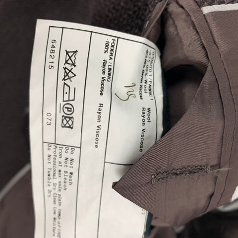 ARMANI COLLEZIONI Size 38 Brown Herringbone Wool Blend Sport Coat