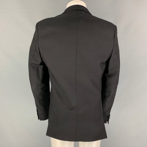 GIVENCHY Size 40 Black Wool / Polyamide Notch Lapel Sport Coat