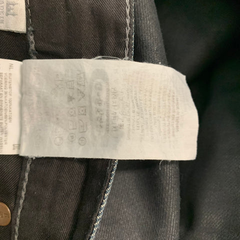G-STAR Size 38 Black Slate Cotton Button Fly Jeans