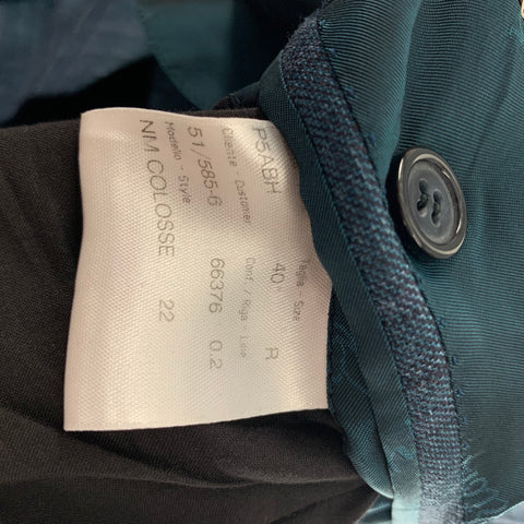 BRIONI Size 40 Green Purple Plaid Wool Blend Single Breasted Sport Coat