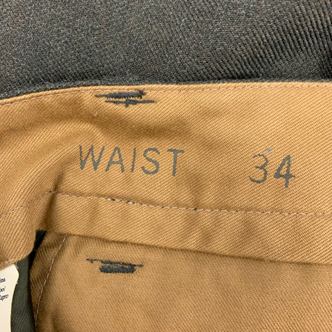 RRL by RALPH LAUREN Size 34 Olive Wool Button Fly Casual Pants