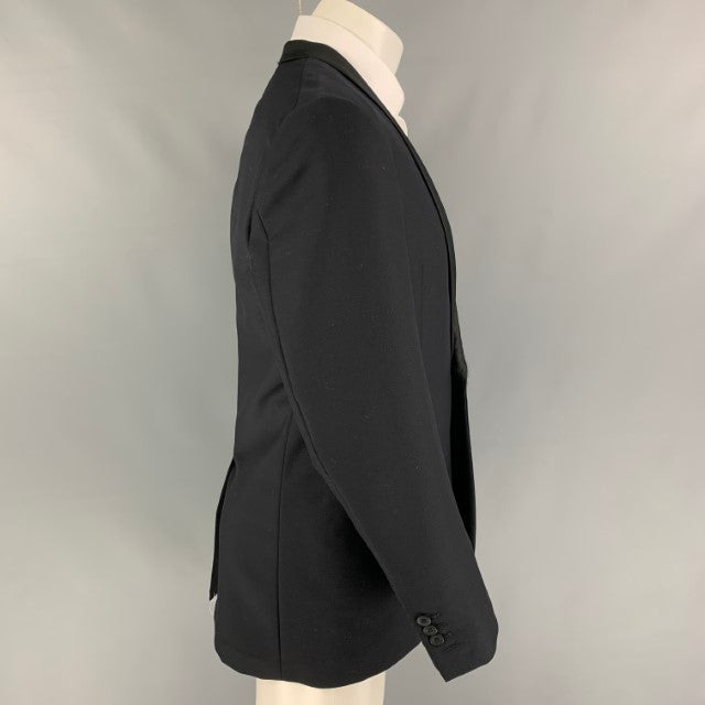 AQUASCUTUM Size 40 Regular Wool Shawl Collar Sport Coat