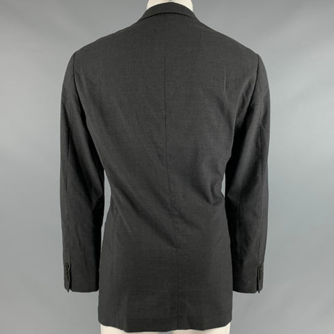 GIORGIO ARMANI Size 40 Grey Wool Spandex Single Button Sport Coat