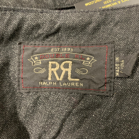 RRL by RALPH LAUREN Size 2 Indigo Cotton Pinstripe Vest