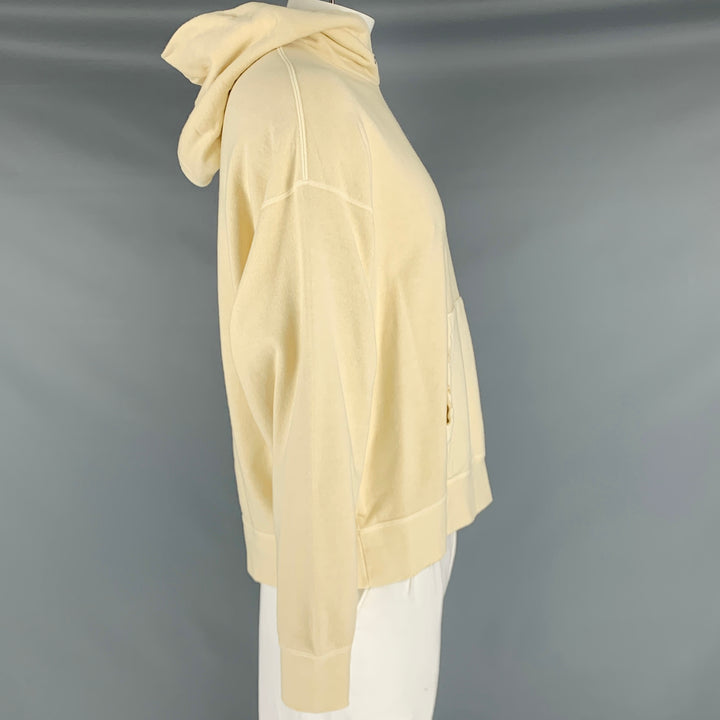 VISVIM Talla L -Amplus SB Sudadera con capucha- Sudadera con capucha de algodón amarillo