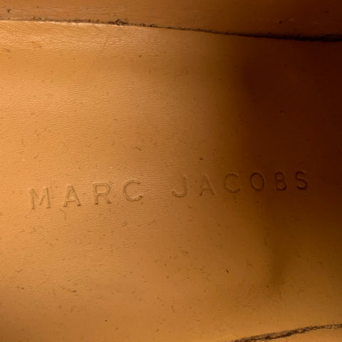 MARC JACOBS Size 8 Brown Laser Cut Leather Lace Up Shoes