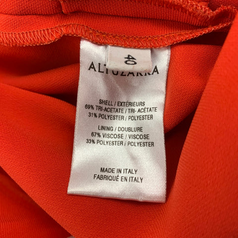 ALTUZARRA Taille 4 Pantalon habillé en mélange de triacétate orange