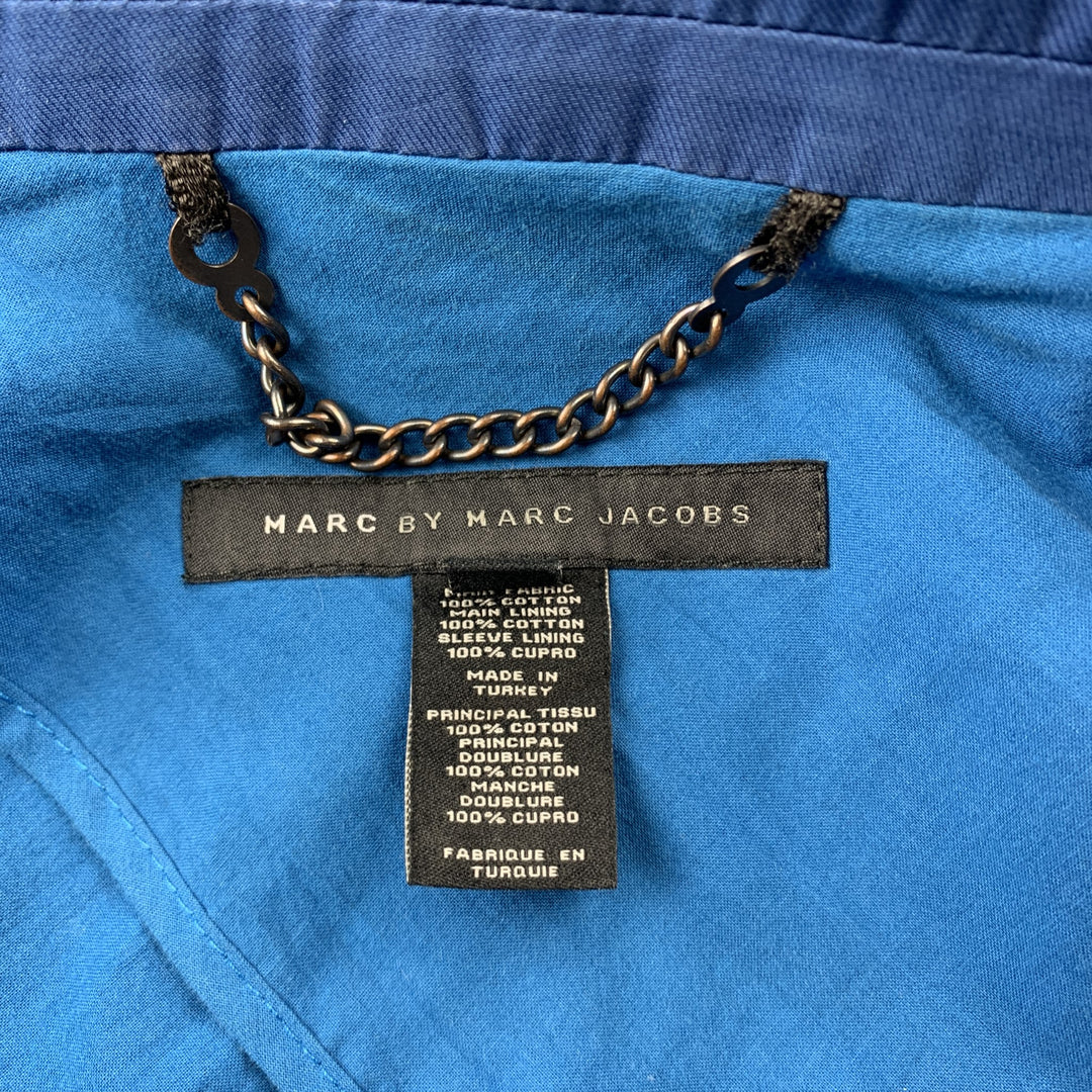 MARC by MARC JACOBS Manteau de sport bleu à revers cranté en coton