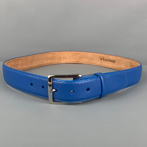 W. KLEINBERG Size 31 Blue Leather Belt