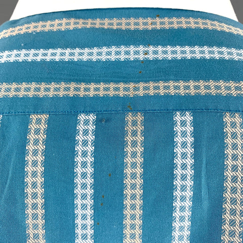 ROBERT GRAHAM Size L Blue White Stripe Cotton Long Sleeve Shirt