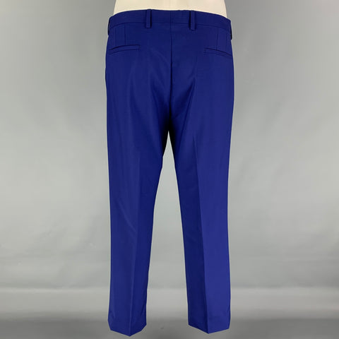 PAUL SMITH Kensington Fit Size 40 Regular Royal Blue Wool / Mohair Suit