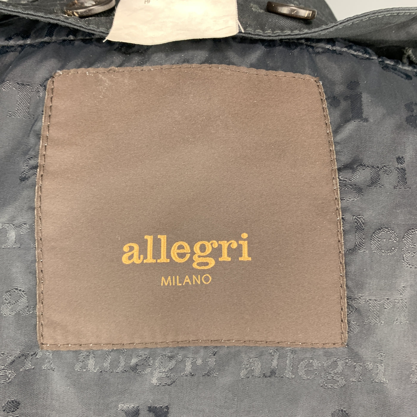 ALLEGRI Navy Nylon Belted Removable Liner Belted Trenchcoat