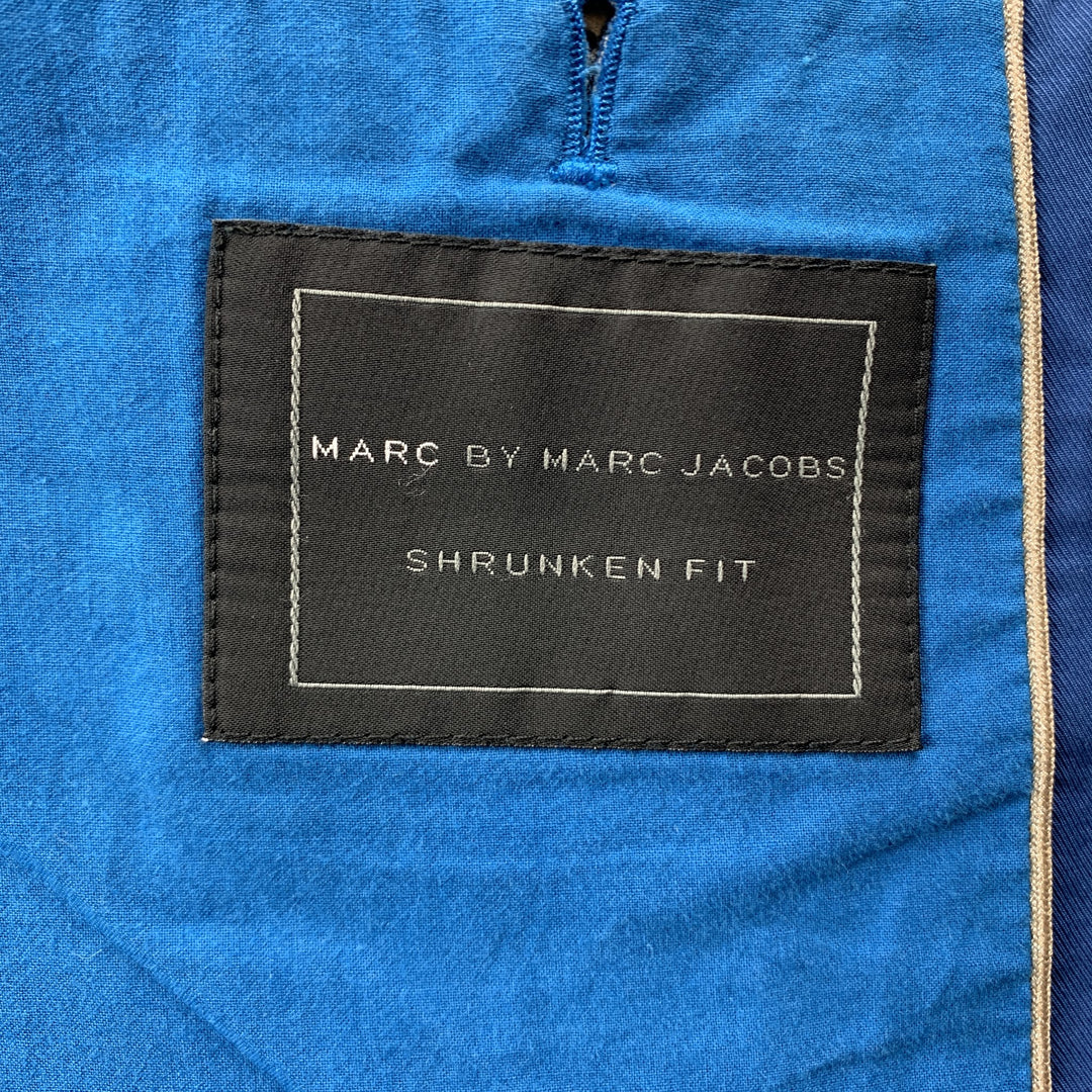 MARC by MARC JACOBS Manteau de sport bleu à revers cranté en coton