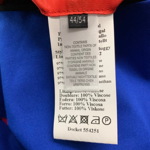 PS by PAUL SMITH Size 44 Royal Blue Solid Cotton Elastane Sport Coat