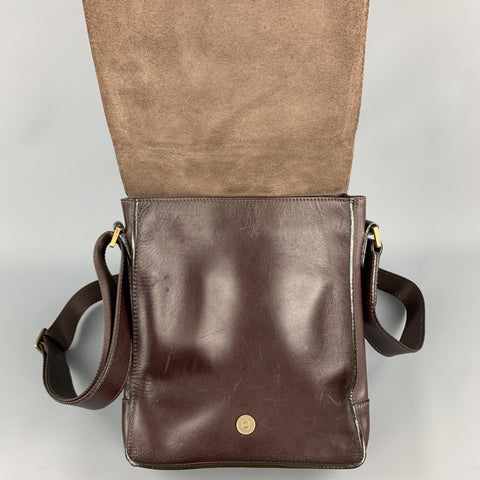 SAGEBROWN Burgundy Leather Shoulder Bag