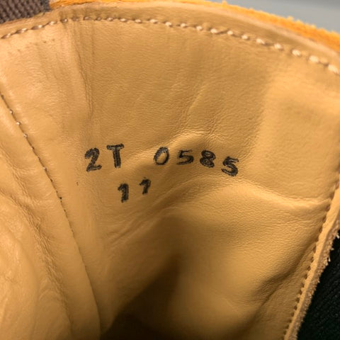 PRADA Size 12 Natural Suede Leather Ankle Boots