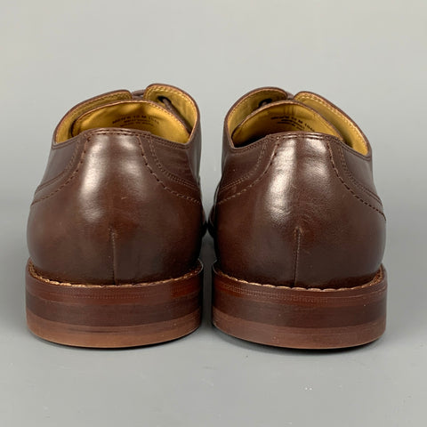 MICHAEL BASTIAN Size 10 Brown Leather Cap Toe Lace Up Shoes