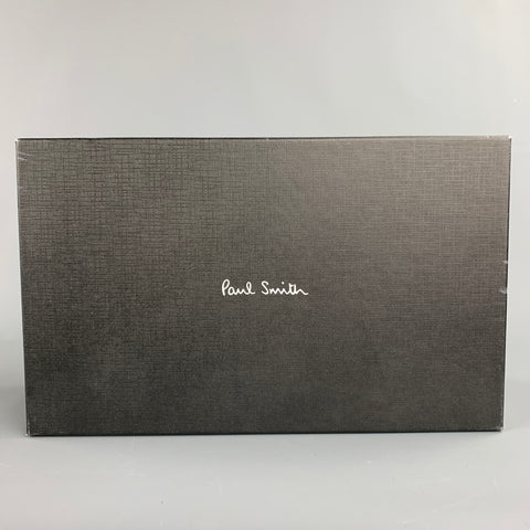 PAUL SMITH Taille 9 Chaussures habillées à lacets en cuir verni noir