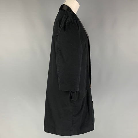 ACNE Taille 6 Veste surdimensionnée unie en coton noir