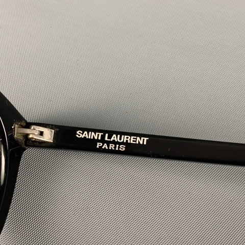 Lunettes de vue rondes en acétate noir SAINT LAURENT