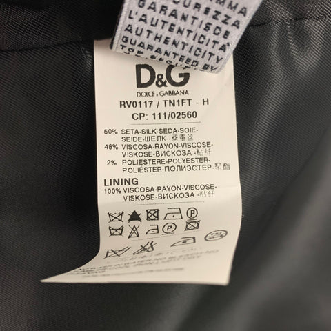 D&G by DOLCE & GABBANA Size 38 Black Silk Blend Vest