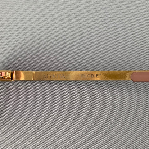 MYKITA Gold Pink Metal Elodie Sunglasses