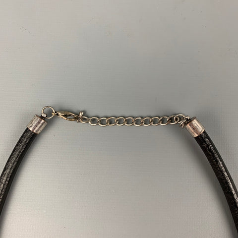 VINTAGE Black Blue Silver Necklace