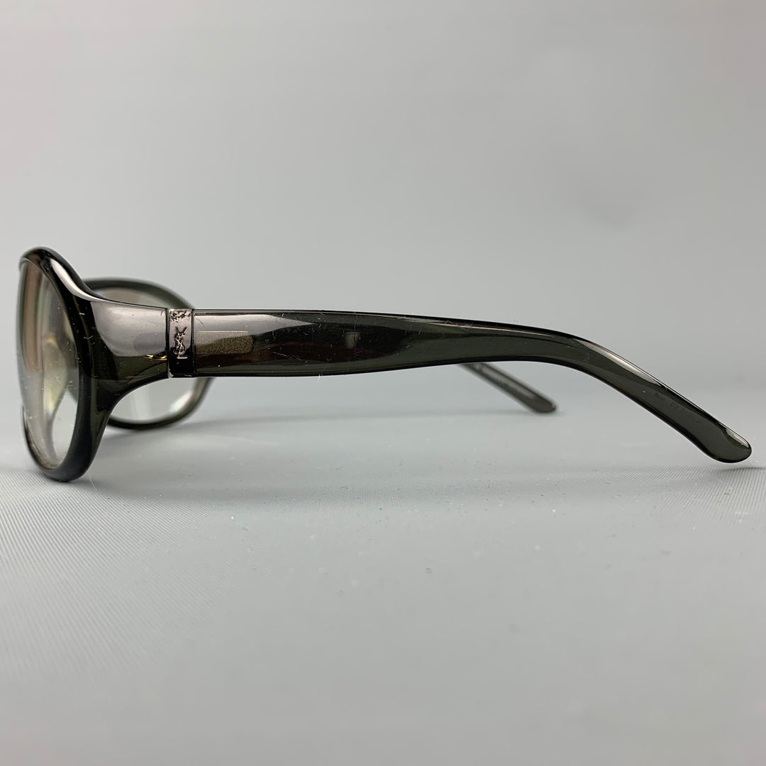 YVES SAINT LAURENT by TOM FORD Grey Acetate Clear Lens Sunglasses