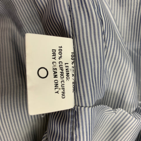 BAND OF OUTSIDERS Size 38 Black Silk Shawl Collar Vest
