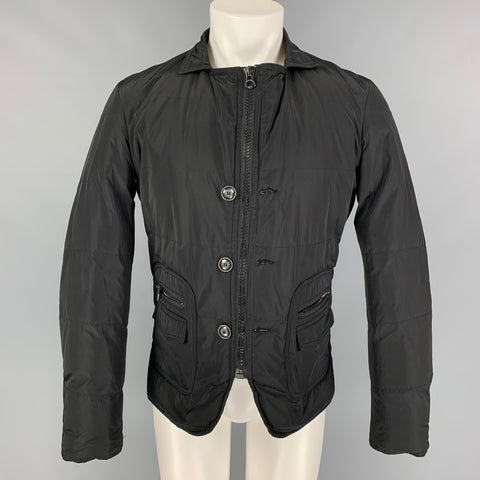 MARCEL et MARCEL Size M Black Quilted Elbow Patches Jacket