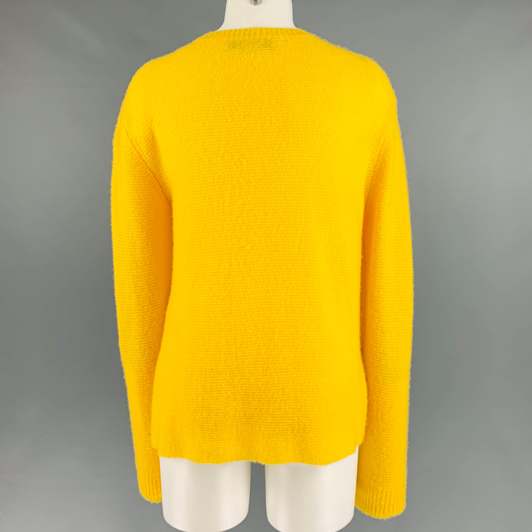 STELLA McCARTNEY Size 6 Yellow Cashmere Silk Asymmetrical Pullover