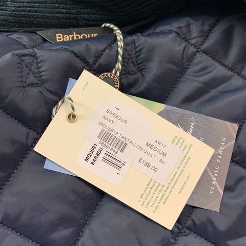 BARBOUR Chaleco con broches y cremallera de poliamida marrón marino talla M