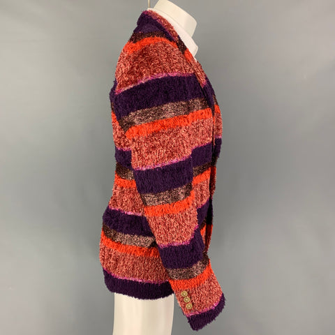 WALTER VAN BEIRENDONCK AW 16 Size 38 Multi-Color Textured Sport Coat