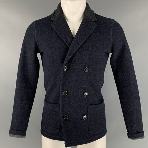JACK SPADE Taille XS Veste en laine polyester gris marine
