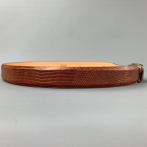 STANLEY KORSHAK Taille Taille 38 Ceinture Lézard Cognac