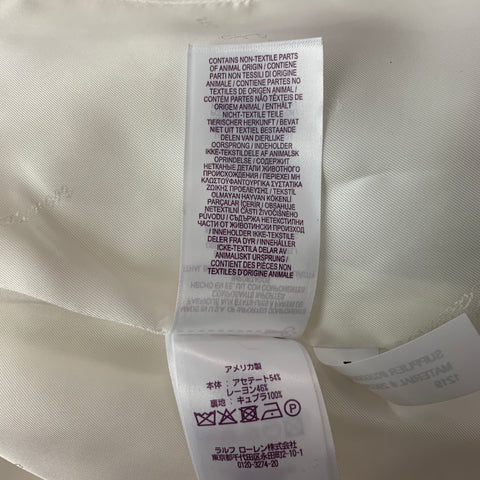 Collection RALPH LAUREN Taille 6 Blazer en acétate et viscose crème