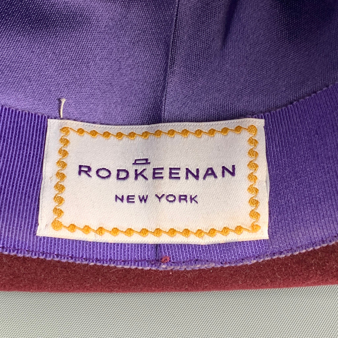 Vintage ROD KEENAN Burgundy Felt Derby Hats