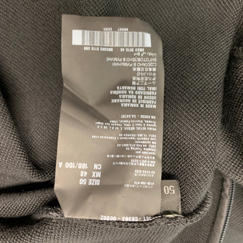 PRADA Taille 40 Veste zippée en laine de tissus mélangés noirs