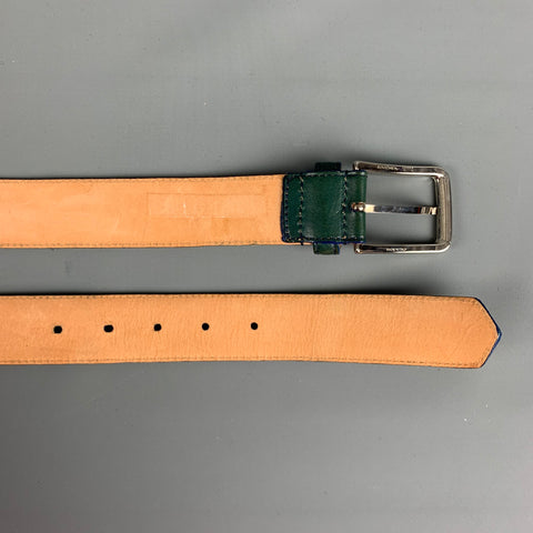 ETRO Size 36 Beige Multi-Color Woven Leather Belt