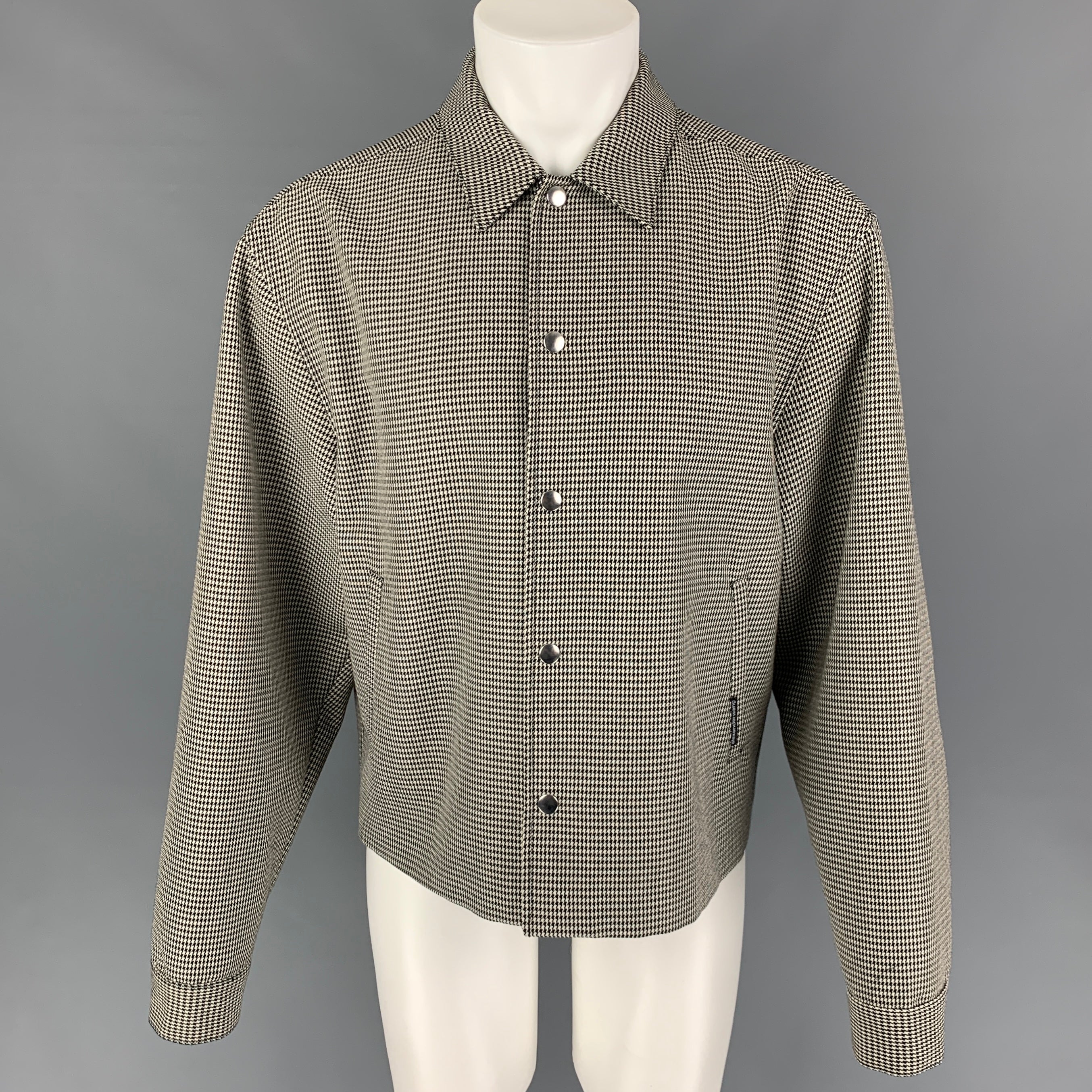 ジャケット・アウター PHENOMENON HOUNDSTOOTH STAND COLLAR JKT Wide, thick houndstooth jacket