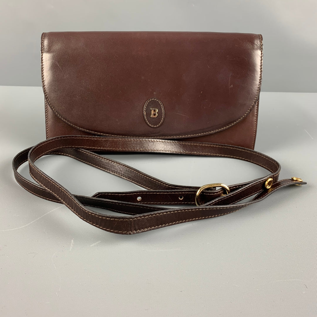 BALLY Brown Solid Shoulder Bag Handbag
