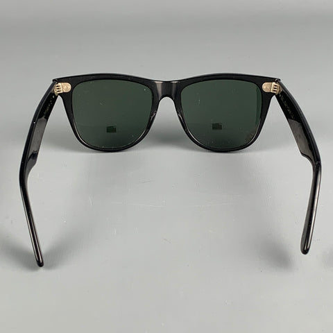 RAY-BAN Black Acetate Wayfarer Sunglasses