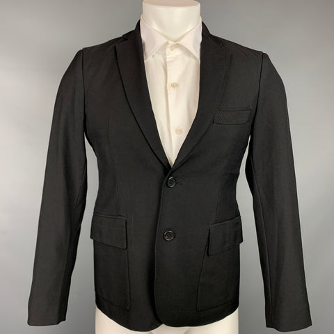 3.1 PHILLIP LIM Size 36 Black Wool / Polyamide Notch Lapel Sport Coat